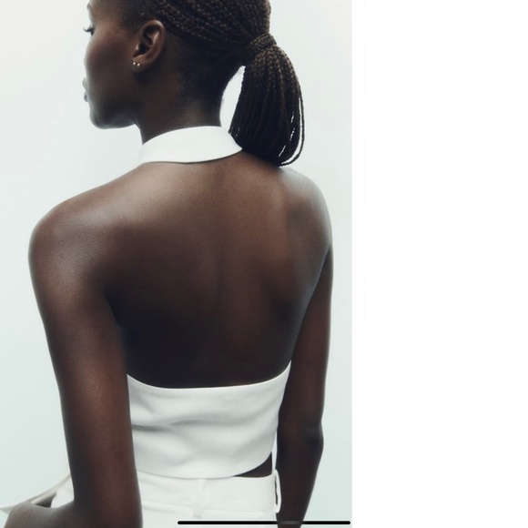 Zara OPEN BACK HALTER VEST - Picture 4 of 16